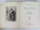 un livre ouvert avec la photo d'un homme et d'une femme