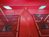 a red room with a red floor and a red ceiling