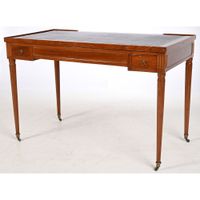 TABLE TRIC TRAC LOUIS XVI en acajou et placage d’acajou à pl… (photo 4)