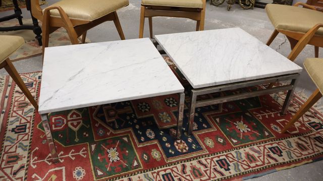 Florence KNOLL (1917-2019) (dans le goût), Paire de tables basses...