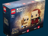 Figurines Lego « Le Seigneur des Anneaux » dans une boîte sur fond bleu