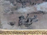 an image of a painting of a man and a woman in a boat