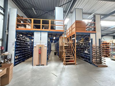a large warehouse filled with lots of shelves and boxes