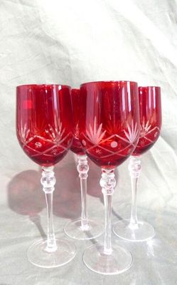 Verre à Vin Lumineux - Change De Couleur Au Contact Du Liquide - Acrylique Réutilisable - Pour Fêtes, Mariage, Noël, Bar à Domicile - 4