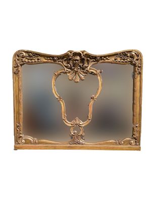 an image of a mirror with a gold frame on a white background