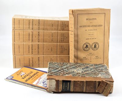 LIVRES. Réunion d'ouvrages Normandie, comprenant : -A.
