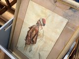 a picture of a painting in a box on the floor