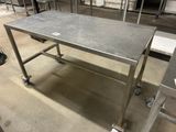 a table that is sitting in the middle of a room