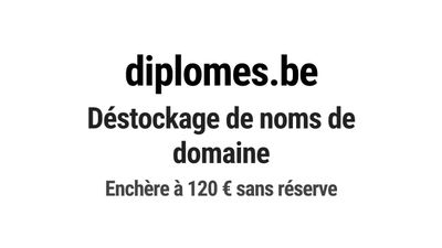 Nom de domaine diplomes.be. Catégorie: Éducation et formatio…