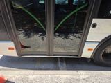 a bus that is parked on the side of the street