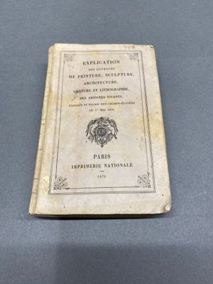 CATALOGUE SALON Explication des Ouvrages de Peinture , Sculp…