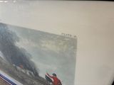 a picture of a painting of a man riding a horse