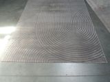 a picture of a large rug with a spiral design on it