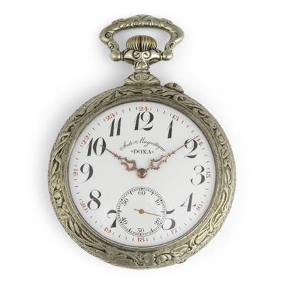 a close up of a pocket watch with roman numerals