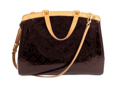 Sac à main Louis Vuitton en cuir monogrammé et cuir