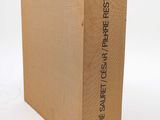 the box is empty and ready to be opened on the white surface