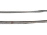 two swords are shown side by side on a white background