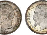 a silver coin with an image of a man ' s face on it