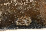 a close up of a piece of metal with rust on it