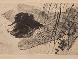 dessin représentant un dessin en noir et blanc d'un chien et d'un chat