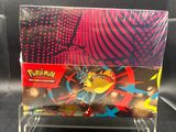 a close up of a pokemon trading card holder on a table