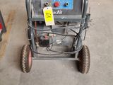 a machine that is sitting in the garage