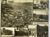 a black and white photo of a collage of pictures of a city