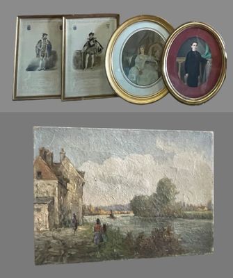 une photo montrant plusieurs tableaux accrochés à un mur