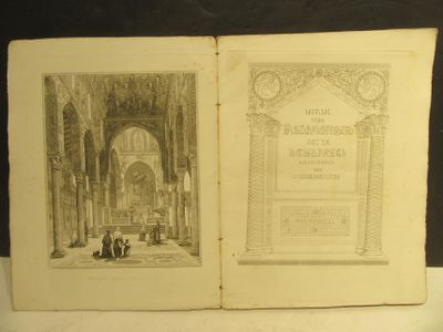 un livre ouvert sur lequel figure l'image d'un homme et d'une femme dans un immeuble