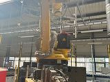 a machine that is sitting inside of a building