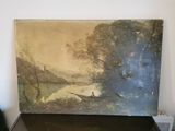 a picture of a painting on the wall of a room