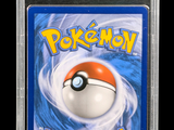 the pokemon now sold card is in a plastic case