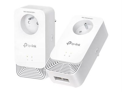 Kit de 2 adaptateurs CPL de la marque TP-LINK - modèle PG2…