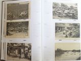 an open book with pictures of people and animals in it