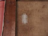 a piece of wood that has been cut off and is being used as a floor covering