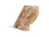 an image of a stone sculpture of a bird on a white background