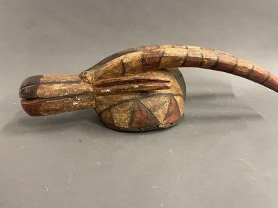 Afrique, Gabon, Masque cimier Nuna Gurunsi en bois sculpté p… - Photo 1