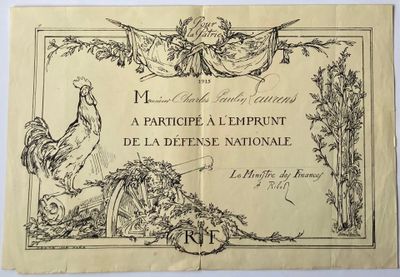 une vieille carte postale française représentant un coq et un oiseau