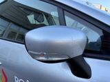 a close up of a side view mirror on a car