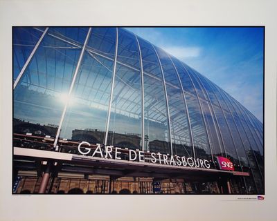 SNCF trois panneaux décoratifs sur dibond.