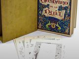 un livre ouvert dans lequel figure l'image d'un château