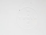 a picture of a white plate with a cross on it