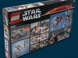 a box with a lego star wars set inside of it