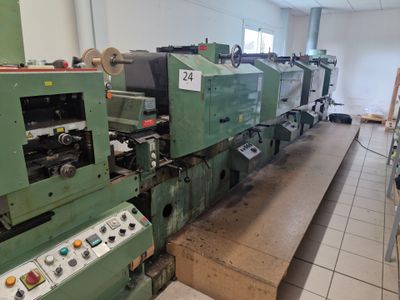 1 presse typographique type GALLUS T180 4 couleurs de 1981   + module  - Photo 1