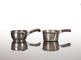 ensemble de sucrier et de pot à crème en métal argenté