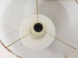 a white light that is on a white table