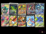 beaucoup de cartes pokemon sur la table