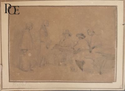 Auguste RAFFET (1804-1860), Conversation