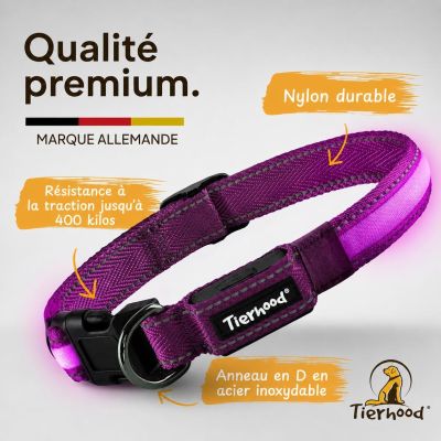 a close up of a dog collar with instructions on it