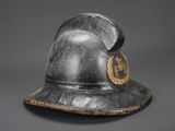 an old helmet with a star wars emblem on the side of it
